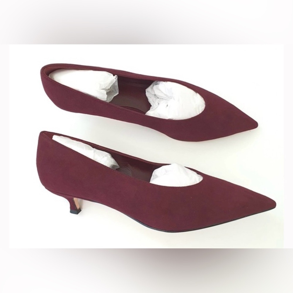 NEW Kate Spade New York Deep Russet Dale Pump with Kitten Heel - Size 9.5